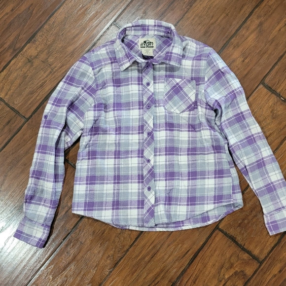 Old Mill flannel top - Picture 1 of 6